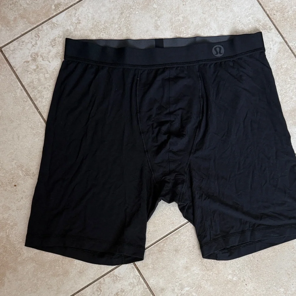 lululemon athletica Men's Classic Black Boxer Briefs